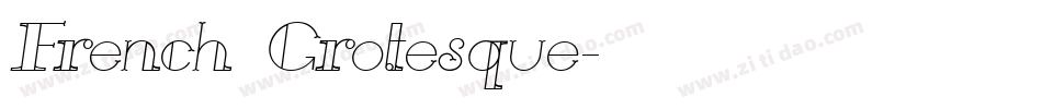 French Grotesque字体转换